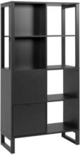 Möbelix Regal mit Türen Sumatra 83,5 cm Schwarz