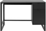 Möbelix Schreibtisch mit Stauraum B/H: 65/75 cm Schwarz