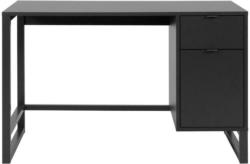Schreibtisch mit Stauraum B/H: 65/75 cm Schwarz