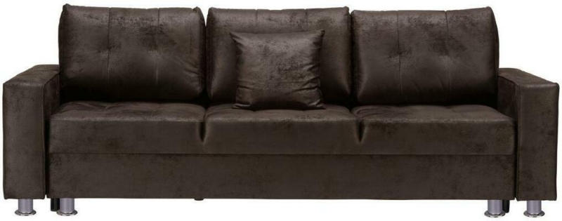 3-Sitzer-Sofa mit Schlaffunkt. Francesco Dunkelbraun