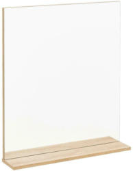 Wandspiegel Finn Eckig 60x70 cm ohne Rahmen mit Ablage