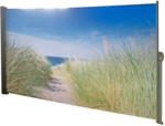 Möbelix Seitenmarkise 300x160 cm Bunt Norseeküstenmotiv Ausziehbar