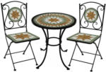 Möbelix Balkonmöbel Set Ravenna aus Metall, Mosaik-Platte