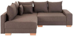 Ecksofa mit Schlaffunktion New York mit Kissen Anthrazit