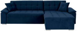 Ecksofa mit Schlaffunktion + Bettkasten Keaton Indigo