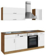 Möbelix Küchenzeile Sorrento mit Geräten 210 cm Weiß