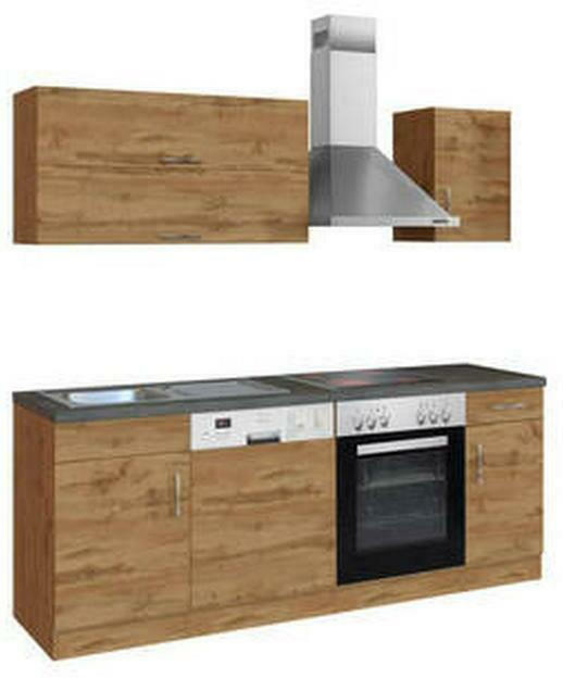 Einbauküche Küchenblock Möbelix Sorrento B: 210 cm Eiche