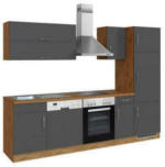 Möbelix Küchenzeile Sorrento Mit Geräten B: 270 cm Anthrazit