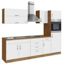Küchenzeile Sorrento Mit Geräten 270 cm Weiß