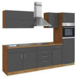 Möbelix Küchenzeile Sorrento Mit Geräten 270 cm Anthrazit