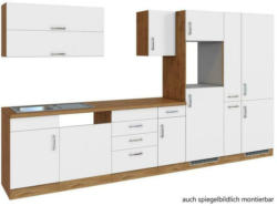 Küchenzeile Sorrento ohne Geräte 360 cm Weiß