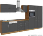 Möbelix Küchenzeile Sorrento Mit Geräten 360 cm Anthrazit