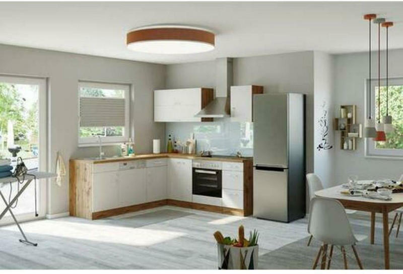 Einbauküche Eckküche Möbelix Winkelblock Mit Geräten 210x210 cm Weiß