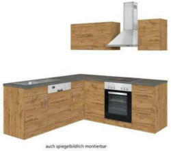 Einbauküche Eckküche Möbelix Winkelblock Mit Geräten 210x150 cm Eichefarben
