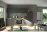 Möbelix Küchenzeile Florenz Mir Geräte B: 300 cm Grau/Eiche Dekor