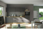 Möbelix Küchenzeile Florenz ohne Geräte B: 300 cm Grau/Eiche