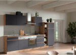 Möbelix Küchenzeile Turin ohne Geräte B: 330cm Grau/Wotaneiche Dekor
