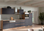 Möbelix Küchenzeile Turin mit Geräte B: 360cm Grau/Wotaneiche Dekor