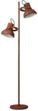Möbelix Stehlampe Frodo Grille Rostfarben mit Fußschalter