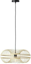 Möbelix Hängeleuchte Busan H: 100 cm 1-Flammig, Holz-Schirm