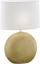 Tischlampe Foro Weiß/ Goldfarben mit Schnurschalter