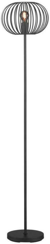 Stehlampe Mocca Schwarz mit Fernbedienung, Fußschalter