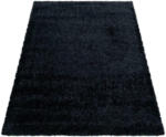 Möbelix Hochflor Teppich Schwarz Brilliant 120x170 cm