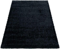 Hochflor Teppich Schwarz Brilliant 200x290 cm