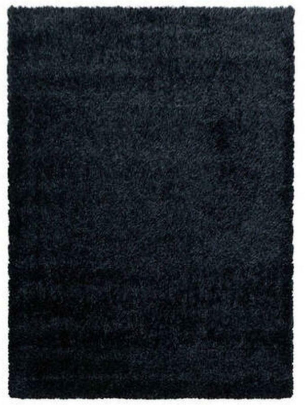 Hochflor Teppich Schwarz Brilliant 160x230 cm