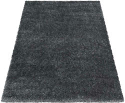 Hochflor Teppich Grau Brilliant 140x200 cm