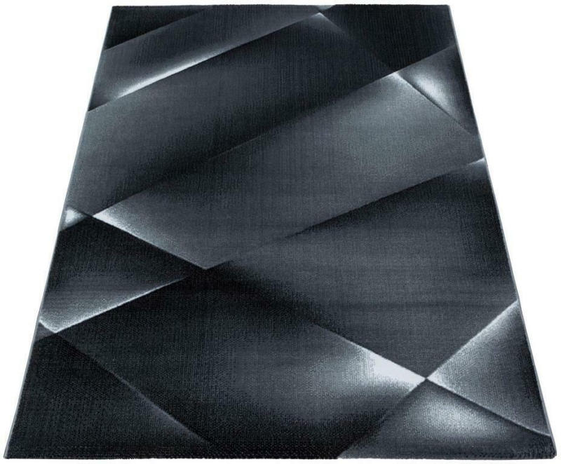 Webteppich Schwarz Naturfaser Costa 160x230 cm