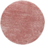 Möbelix Hochflor Teppich Rosa Naturfaser Brilliant Ø 160 cm