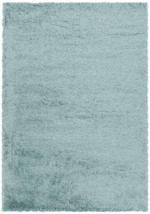 Möbelix Hochflor Teppich Blau Naturfaser Fluffy 140x200 cm