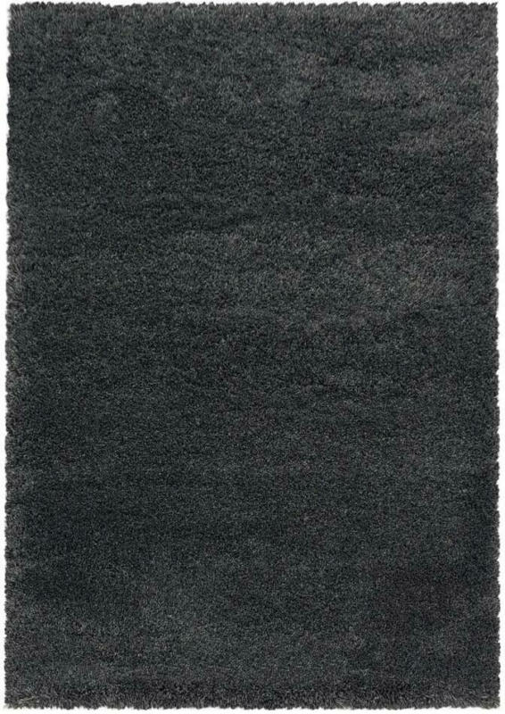 Hochflor Teppich Grau Fluffy 160x230 cm