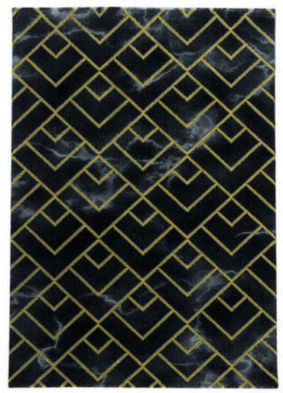 Webteppich Gold Naturfaser Naxos 80x250 cm