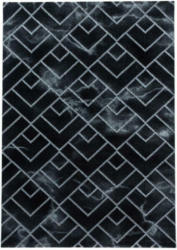 Webteppich Silber Naturfaser Naxos 140x200 cm