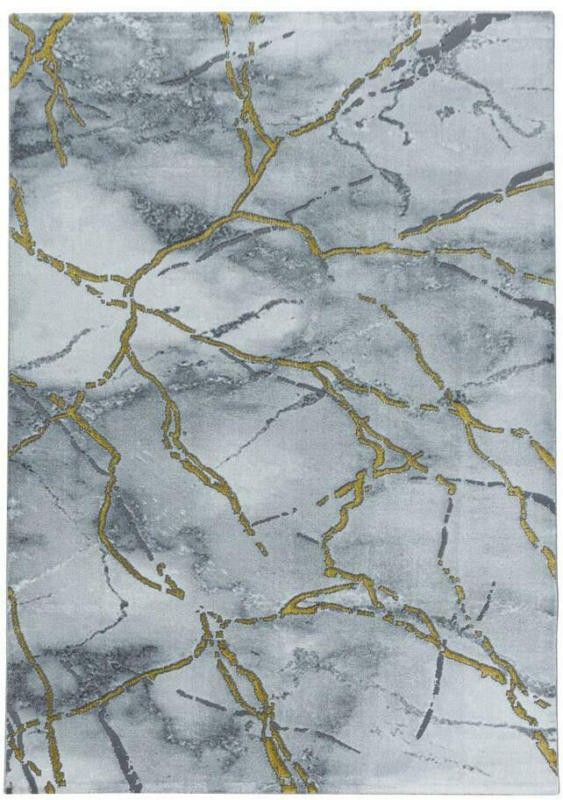 Webteppich Goldfarben/Grau Naxos 140x200 cm