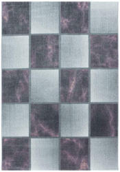 Webteppich Lila/Grau Naturfaser Ottawa 120x170 cm