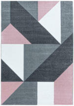 Möbelix Webteppich Pink/Grau/Weiß Naturfaser Ottawa 200x290 cm