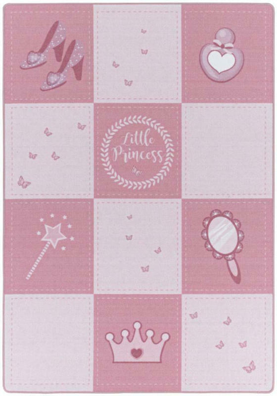 Kinderteppich Prinzessin Pink Play 140x200 cm