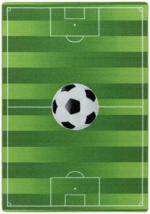 Möbelix Kinderteppich Fußball Grün Play 140x200 cm
