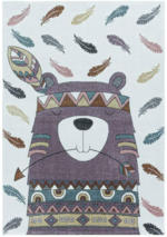 Möbelix Kinderteppich Indianer- Lama Violett Funny 160x230 cm