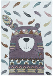 Kinderteppich Indianer- Lama Violett Funny 140x200 cm