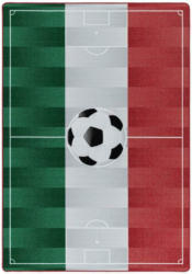 Kinderteppich Fußball Grün/ Weiß/Rot Play 160x230 cm