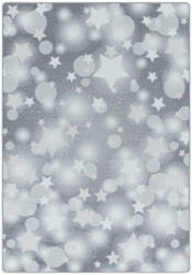 Kinderteppich Sterne Grau/ Weiß Play 140x200 cm