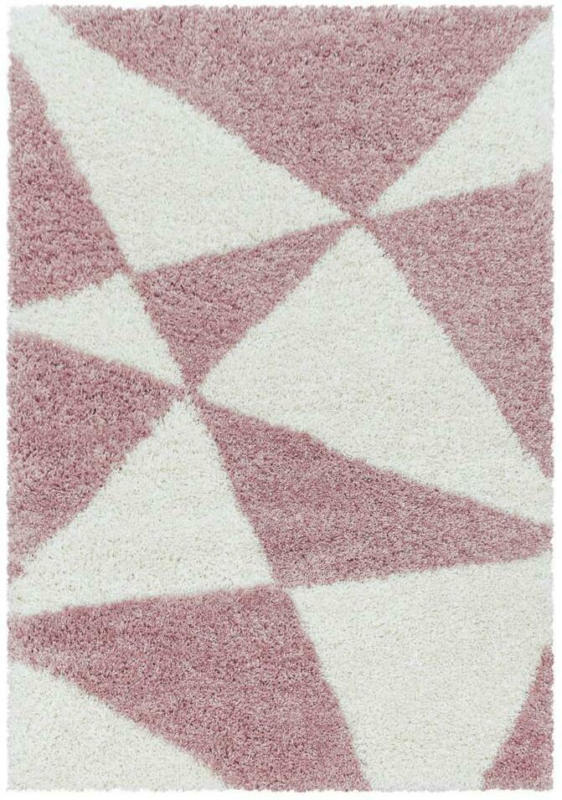 Hochflor Teppich Rosa Naturfaser Tango 280x370 cm