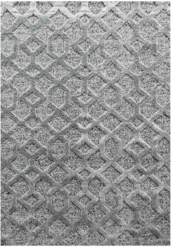 Webteppich Grau Pisa 120x170 cm