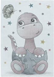 Kinderteppich Dino Pink Funny 160x230 cm