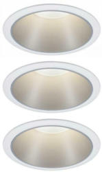 Einbauspot Ø 8,8 cm Weiß/ Silberfarben 3-teilig dimmbar