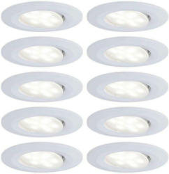 LED-Deckenleuchte Ø 9 cm 10er-Set Schwenkbar Weiß